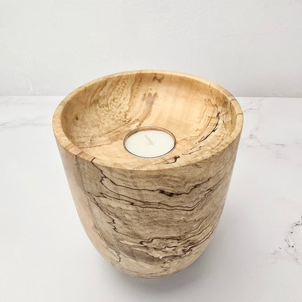 Spalted Maple Candle