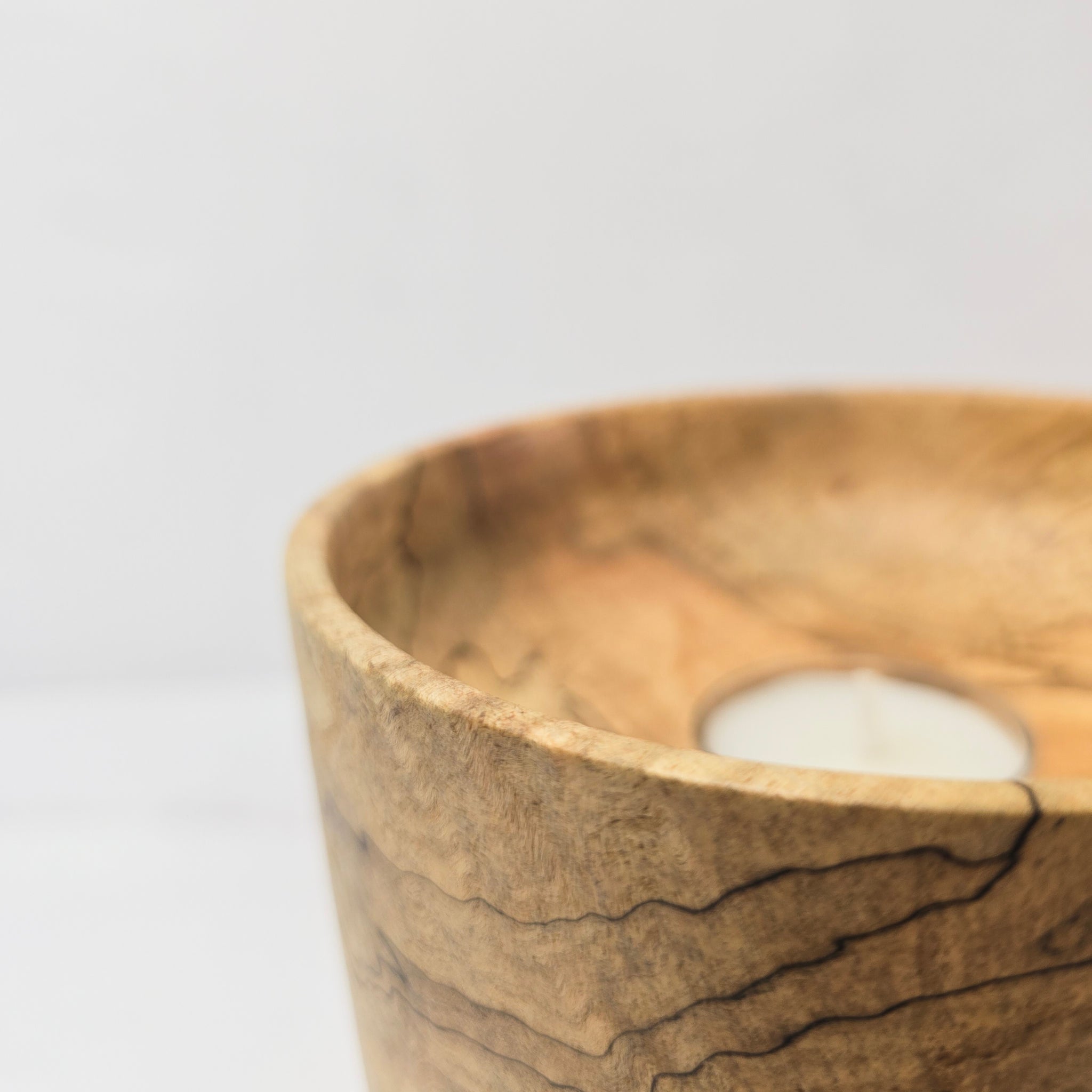 Spalted Maple Candle