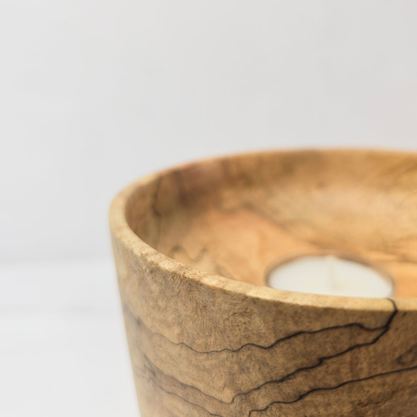Spalted Maple Candle