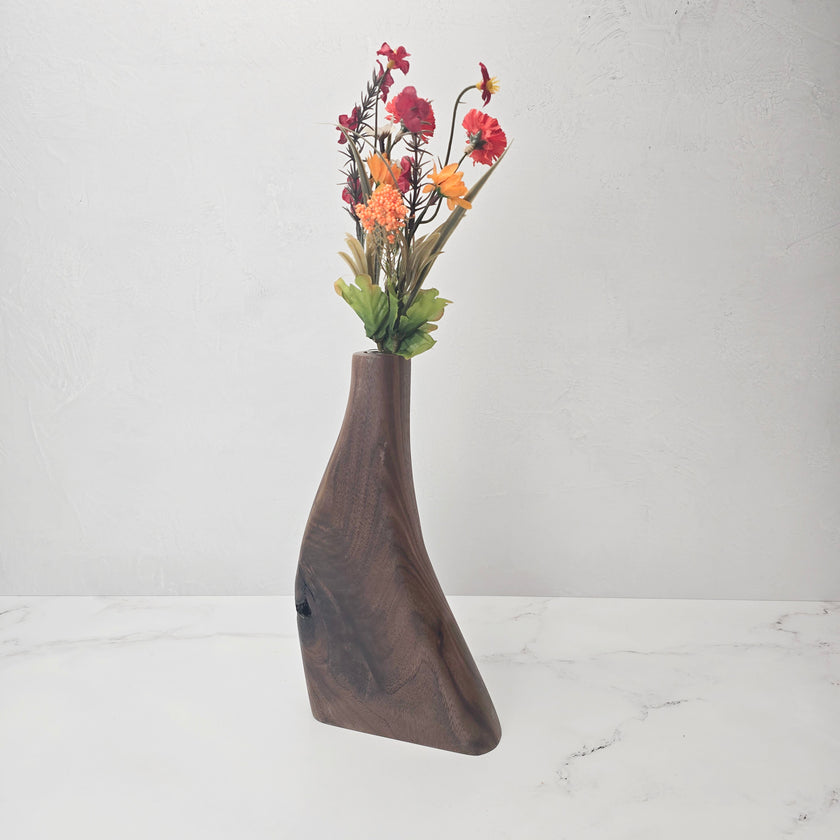 Walnut Vase