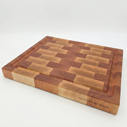 Cherry and Maple End Grain Board